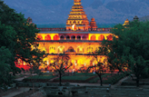 Chandragiri is famous for the Historical fort, built in the 11th century, and the Raja Mahal (Palace) within it. Chandragiri was under the rule of Yadava Naidus for about three centuries and came into control of Vijayanagar rulers in 1367. It came into prominence during Saluva Narasimha Rayalu,he got the title of Mahamandaleswara and his illustrious Prime minister Chitti Gangarayalu (Ganganamatyudu) was known for his vision, wisdom and rectitude and was revered as a Bhisma Pitamaha in his times, he was the person who identified intellectualism of Timmarasu and taken him into the service of Chandragiri and later promoted to the Prime minister of Vijayanagar Empire. Gangaraya discendents served the Vijayanagara empire as trusted Generals and Governors for several generations, Chandragiri was the 4th capital of Vijayanagar Empire, Rayas shifted their capital to here when Golconda sultans attacked Penukonda. In 1646 the fort was annexed to the Golkonda territory and subsequently came under Mysore rule. It went into oblivion from 1792 onward. The fort encircles eight ruined temples of saivite and vaishnavite pantheons. Raja Mahal, Rani Mahal and other ruined structures. The greatest of Hindu Emperors, Sri Krishnadeva Raya of Vijayanagara Empire was brought up at Chandragiri Fort, before his coronation at Penukonda in Anantapur District. The Raja Mahal Palace is now an Archeological museum. The palace is three storeyed, is an example of Indo-Sarcen architecture of Vijayanagar period. The crowning towers represents the Hindu architectural elements. The palace was constructed using stone, brick, lime mortar and devoid of timber. Raja Mahal Palace : One of the finest examples of Indo-Saracenic architecture of Vijayanagar period, this imposing three storeyed palace adorned by the crowning towers representing certain Hindu architectural elements, was constructed with stone, brick, lime mortar and is devoid of timber. The central tower that covers durbar hall rises through two storeys. It is said to be the same venue where Sri Rangaraya granted the site of Fort St. George to the British in 1640. The floors are supported by massive pillars while the walls bear fine plaster and stucco decorations. Rani Mahal Palace : Similar to the Raja Mahal palace in style and method of execution, this edifice with ground floor looking like a stable and first floor containing quarters adorned with ornamental sikhara has a flat roof. Contrary to the popular belief that this place was meant for the queen or harem, the epigraphical record available from the basement speaks this building being a commander's quarters. Sound & Light Show Information 1st Show (Telugu) : Nov to Feb: 6.30 pm to 7.15 pm; Mar to Oct: 7.00 pm to 7.45 pm 2nd Show (English): Nov to Feb: 7.30 pm to 8.15pm; Mar to Oct: 8.00pm to 8.45 pm Ticket Cost : Adult: Rs.20/- Child: Rs.10/